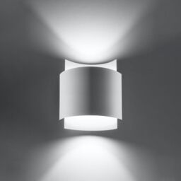Sollux Lighting Industrial Wall Lamp 23x22x11cm 1xLight in White - Size: 23 x 22 x 11 cm - thumbnail 3