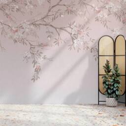 Superfresco Easy Blossom Trail Pink Print To Order 3m x 2.8m Mural - thumbnail 1