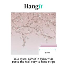Superfresco Easy Blossom Trail Pink Print To Order 3m x 2.8m Mural - thumbnail 4