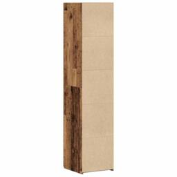 Berkfield Home Highboard Old Wood 40x42.5x185 cm Engineered Wood in Brown - thumbnail 8