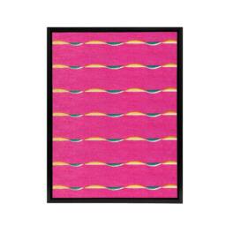 "Artery8 Textile Pattern Vibrant Pink Framed Canvas Wall Art Print Furuya Korin - Size: W12"" x H16""" - thumbnail 1