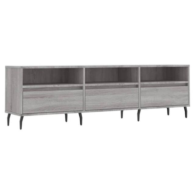 Berkfield Home TV Cabinet Grey Sonoma 150x30x44.5 cm Engineered Wood - image 1