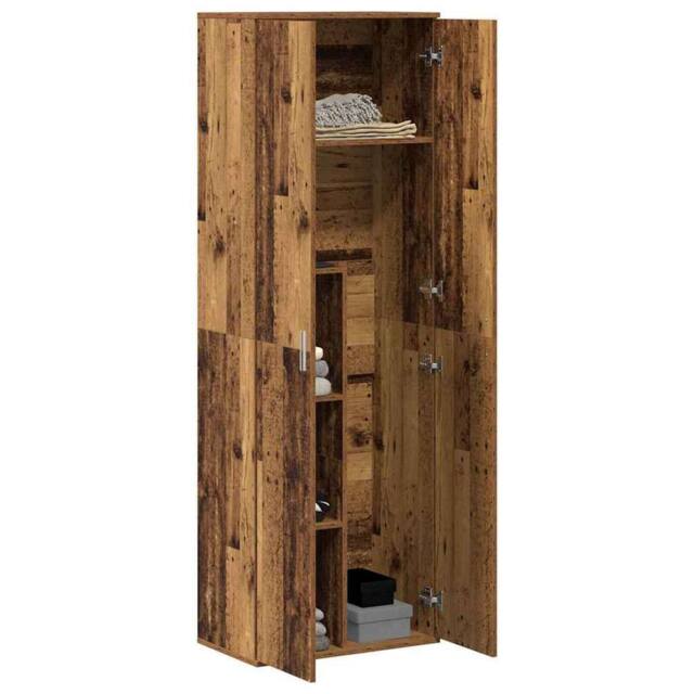 Berkfield Home Highboard Old Wood 60x35x180 cm Engineered Wood in Brown - Size: 60 x 35 x 180 cm - image 1
