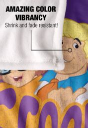 Warner Brothers Scooby Doo Officially Licensed Silky Touch Super Soft Throw Blanket 152 x 127 cm in White - thumbnail 4