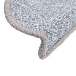 Berkfield Home Stair Mats 10 pcs 56x17x3 cm Light Grey - Size: Medium - thumbnail 6