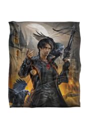 JQ Licensing En Night Hunter Ravens Silky Touch Super Soft Throw Blanket 152 X 127 cm in White - thumbnail 1