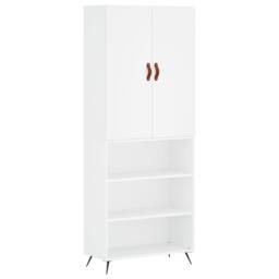 Berkfield Home Highboard White 69.5x34x180 cm Engineered Wood - thumbnail 3
