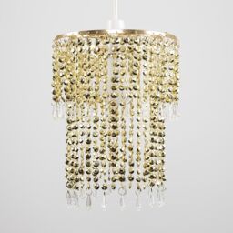 ValueLights Gold Ceiling Pendant Droplets Shade - thumbnail 3