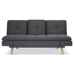 Bravich LTD Soho 4‑in‑1 Click Clack Sofa Bed - Linen Blend in Dark Grey - Size: 3 Seater - thumbnail 3