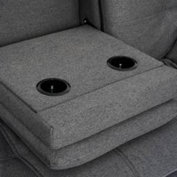 Bravich LTD Soho 4‑in‑1 Click Clack Sofa Bed - Linen Blend in Dark Grey - Size: 3 Seater - thumbnail 7
