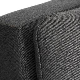 Bravich LTD Soho 4‑in‑1 Click Clack Sofa Bed - Linen Blend in Dark Grey - Size: 3 Seater - thumbnail 9