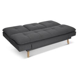 Bravich LTD Soho 4‑in‑1 Click Clack Sofa Bed - Linen Blend in Dark Grey - Size: 3 Seater - thumbnail 5