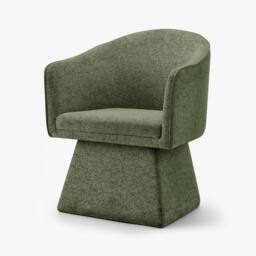 FurnitureboxUK Vera Fabric Accent Chair in Green - thumbnail 3