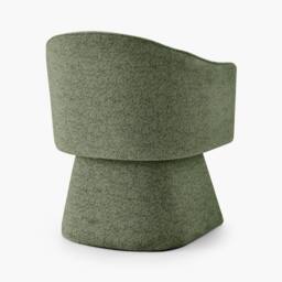 FurnitureboxUK Vera Fabric Accent Chair in Green - thumbnail 5