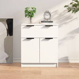 Berkfield Home Sideboard White 60x30x70 cm Engineered Wood - Size: 60 x 30 x 70 cm - thumbnail 1