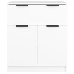 Berkfield Home Sideboard White 60x30x70 cm Engineered Wood - Size: 60 x 30 x 70 cm - thumbnail 5
