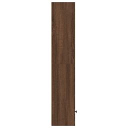 Berkfield Home Bookcase Brown Oak 31x24x127 cm Engineered Wood - Size: 31 x 24 x 127 cm - thumbnail 5