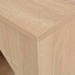 Berkfield Home Bar Table with Cabinet Oak 115x59x200 cm in Light Tan - Size: 115 x 59 x 200 cm - thumbnail 4