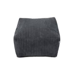 rucomfy Beanbags rucomfy Indoor Large Ottoman Pouffe - Jumbo Cord Bean Bag Footstool in Grey - thumbnail 3