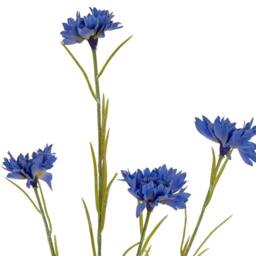 Lemon Pavilion Furniture and Decor Cornflower Stem Artificial Flower - Plastic - L20xW20xH77 cm - Blue - thumbnail 3