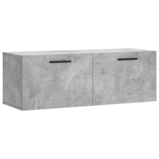 Berkfield Home Wall Cabinet Concrete Grey 100x36.5x35 cm Engineered Wood - image 1
