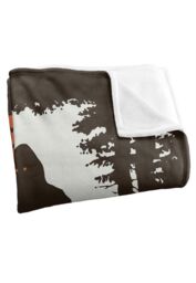 Ephemera Bigfoot Don'T Stop Believing Silky Touch Super Soft Throw Blanket 152 X 127 cm in White - thumbnail 3