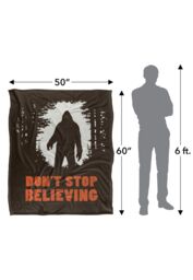 Ephemera Bigfoot Don'T Stop Believing Silky Touch Super Soft Throw Blanket 152 X 127 cm in White - thumbnail 5