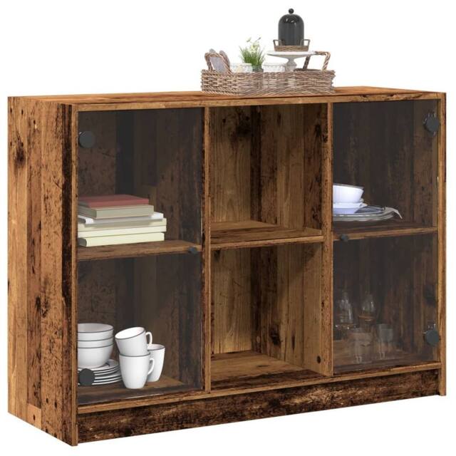 Berkfield Home Sideboard Old Wood 102x37x75.5 cm Engineered Wood in Brown - image 1