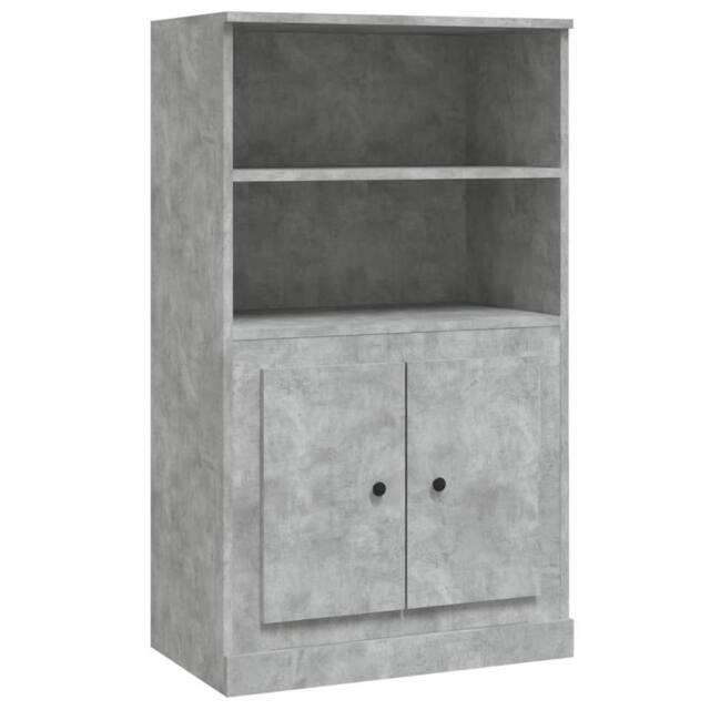 Berkfield Home Highboard Concrete Grey 60x35.5x103.5 cm Engineered Wood - image 1