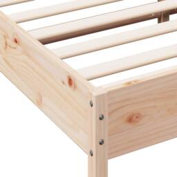 Berkfield Home Bed Frame without Mattress 180x200 cm Super King Solid Wood Pine in Light Tan - thumbnail 7