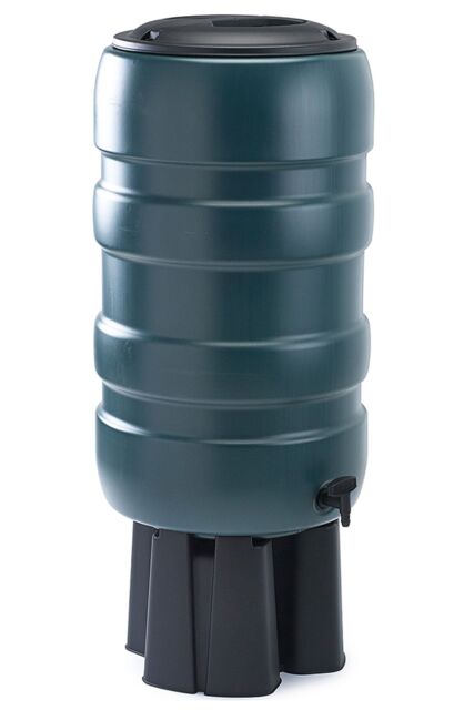 Whitefurze 150L Water Butt Kit with Stand - Green - image 1