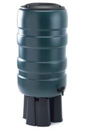Whitefurze 150L Water Butt Kit with Stand - Green - thumbnail 1