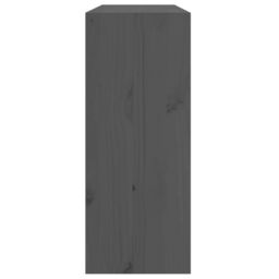 Berkfield Home Wine Cabinet Grey 62x25x62 cm Solid Wood Pine - Size: 62 x 25 x 62 cm - thumbnail 6