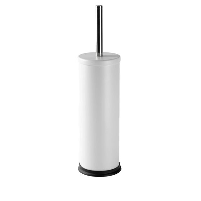 Harbour Housewares Round Toilet Brush & Holder - Cleaning Brush Set with Non Slip Base in Off-White - image 1