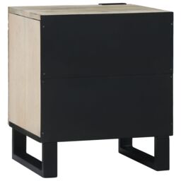 Berkfield Home Bedside Tables Natural 40 x 33.5 x 46 cm in Brown - thumbnail 5