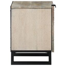 Berkfield Home Bedside Tables Natural 40 x 33.5 x 46 cm in Brown - thumbnail 4