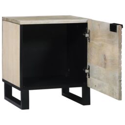 Berkfield Home Bedside Tables Natural 40 x 33.5 x 46 cm in Brown - thumbnail 2