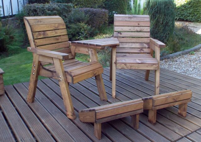 Charles Taylor Trading Deluxe Lounger Set (angled) in Brown