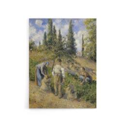 "Artery8 Pontoise Harvest Oil Painting Pissarro Canvas Wall Art Print - Size: W18"" x H24""" - thumbnail 1