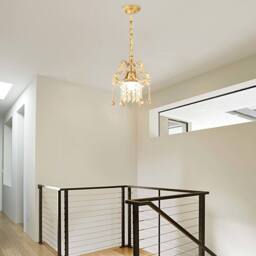NIVOR 1 - Light Dimmable Crystal Empire Chandelier in Gold - thumbnail 5