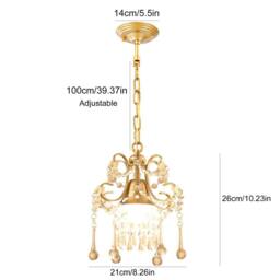 NIVOR 1 - Light Dimmable Crystal Empire Chandelier in Gold - thumbnail 2