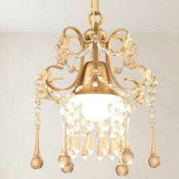 NIVOR 1 - Light Dimmable Crystal Empire Chandelier in Gold - thumbnail 1