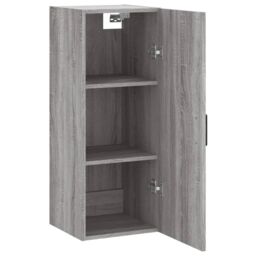 Berkfield Home Wall Mounted Cabinet Grey Sonoma 34.5x34x90 cm - thumbnail 6