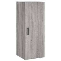 Berkfield Home Wall Mounted Cabinet Grey Sonoma 34.5x34x90 cm - thumbnail 2