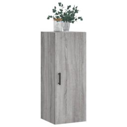 Berkfield Home Wall Mounted Cabinet Grey Sonoma 34.5x34x90 cm - thumbnail 4