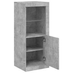 Berkfield Home Sideboard with LED Lights Concrete Grey 41x37x100 cm - Size: 41 x 37 x 100 cm - thumbnail 7
