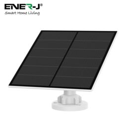ENER-J 5W Crystal cell Solar Panel with 3M charging cable, IP66 (Compatible with SHA5344 Battery Camera Floodlights) in White - thumbnail 2