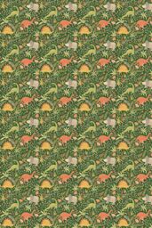 Hoopla Walls Jurassic Party 10m Matt Wallpaper in Green - thumbnail 3