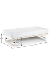Julian Bowen Versailles Single Ivory Metal Daybed with Underbed Trundle - thumbnail 6