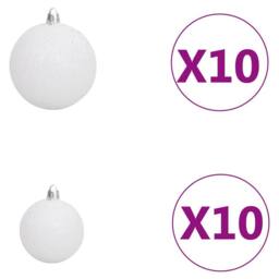Berkfield Home Artificial Pre-lit Christmas Tree with Ball Set Green 210 cm - thumbnail 8